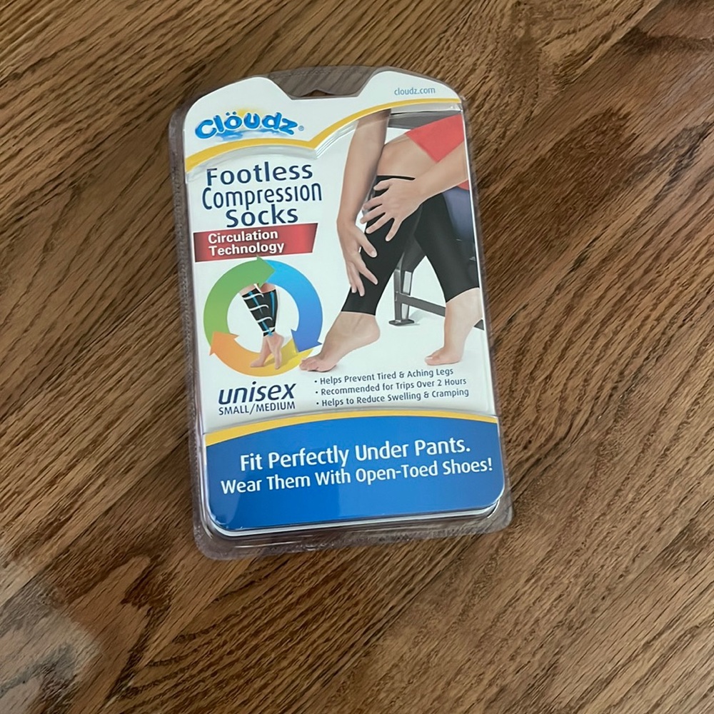 1 pair of Unisex footless compression socks